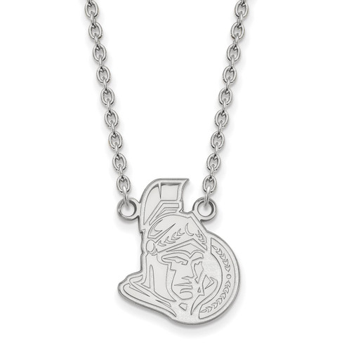 Ottawa Senators Sterling Silver Large Pendant Necklace