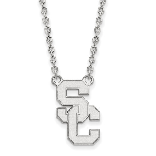 USC Trojans Sterling Silver Charm Necklace