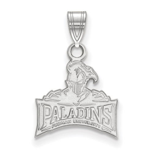 Furman Paladins College Sterling Silver Small Pendant