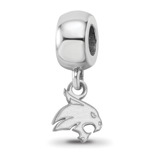 Texas State Bobcats Sterling Silver Extra Small Bead Charm
