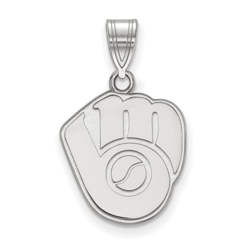Milwaukee Brewers Sterling Silver Medium Pendant