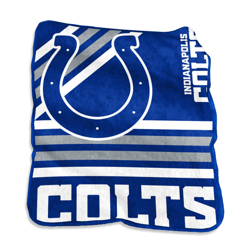 Indianapolis Colts Raschel Throw Blanket