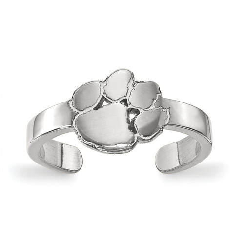 Clemson Tigers Sterling Silver Toe Ring