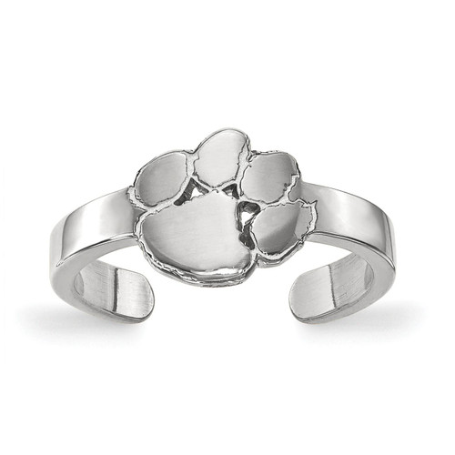 Clemson Tigers Sterling Silver Toe Ring