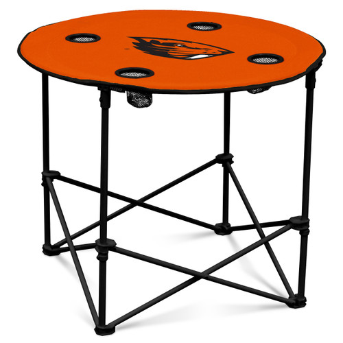 Oregon State Beavers Round Folding Table