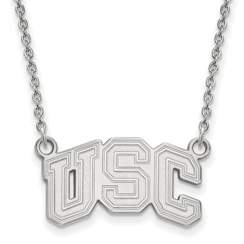 USC Trojans Sterling Silver Small Pendant Necklace