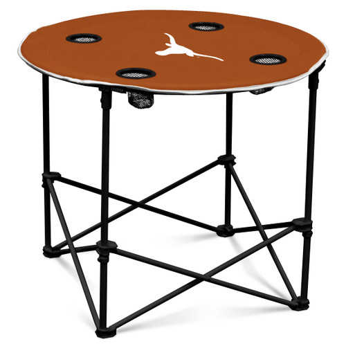 Texas Longhorns Round Folding Table
