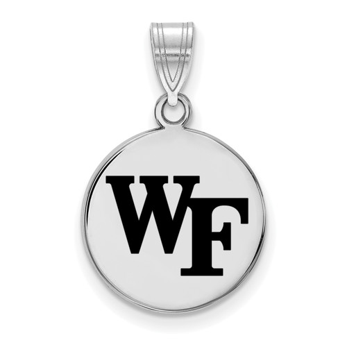 Wake Forest Demon Deacons Ss Medium Enameled Disc Pendant