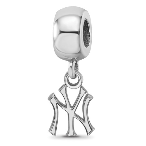 New York Yankees MLB Logo Art Sterling Silver Xs Bead Charm