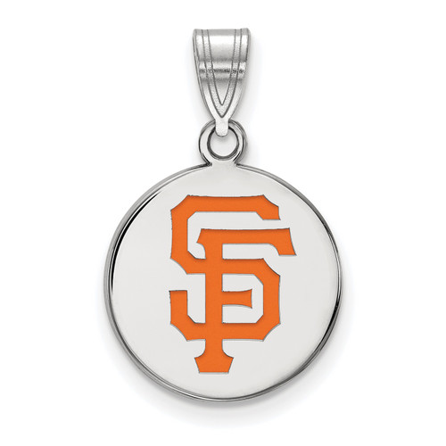 San Francisco Giants Logo Art Sterling Silver Medium Pendant