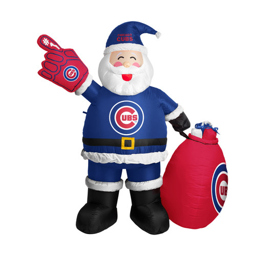 Chicago Cubs 7 ft. Inflatable Santa