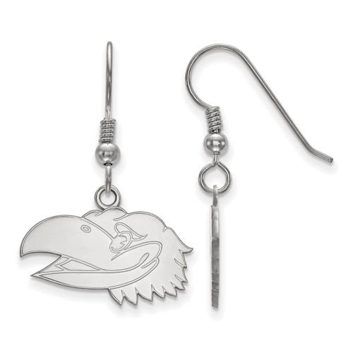 Kansas Jayhawks NCAA Ss Small Dangle Earrings