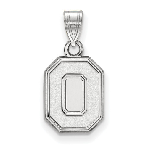 Ohio State Buckeyes College Sterling Silver Small Pendant