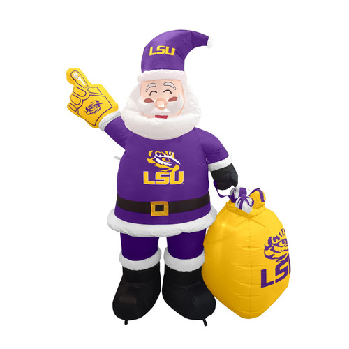 LSU Tigers 7 ft. Inflatable Santa