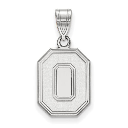 Ohio State Buckeyes College Sterling Silver Medium Pendant