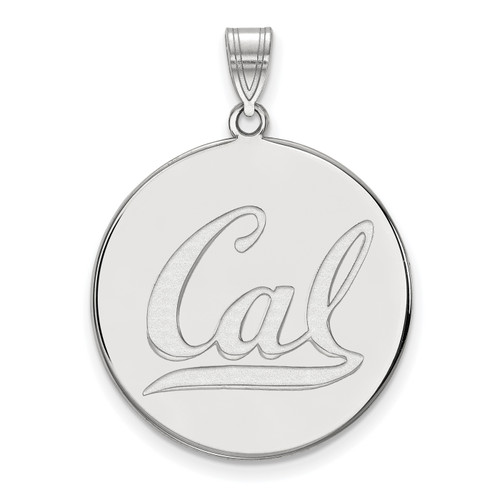 California Golden Bears Sterling Silver Extra Large Disc Pendant