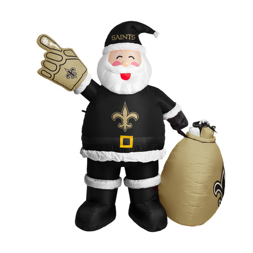 New Orleans Saints 7 ft. Inflatable Santa