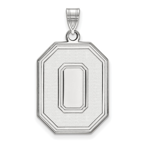 Ohio State Buckeyes Sterling Silver Xl Pendant