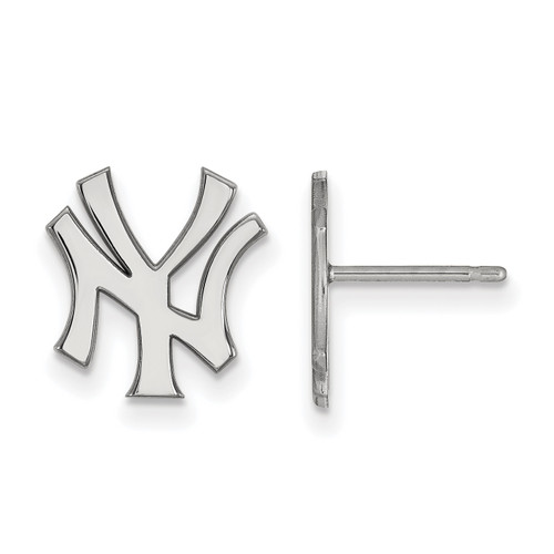 New York Yankees Sterling Silver Small Post Earrings