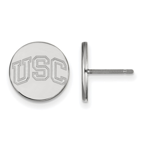 USC Trojans Sterling Silver Extra Small Disc Earrings