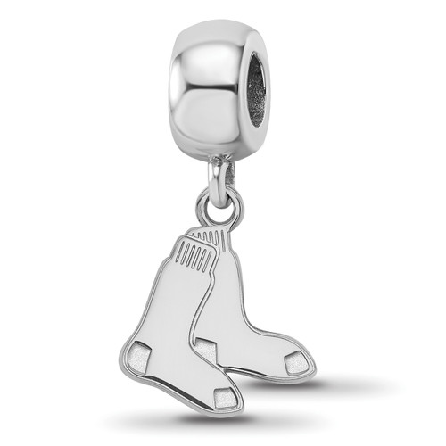 Boston Red Sox Sterling Silver Small Dangle Bead