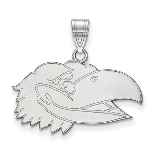 Kansas Jayhawks Sterling Silver Medium Pendant