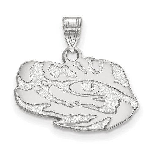 Lsu Tigers Sterling Silver Small NCAA Pendant