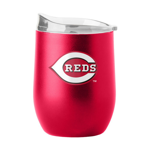 Cincinnati Reds 16 oz. Powder Coat Curved Beverage Tumbler