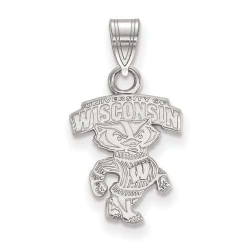 Wisconsin Badgers NCAA Sterling Silver Small Pendant