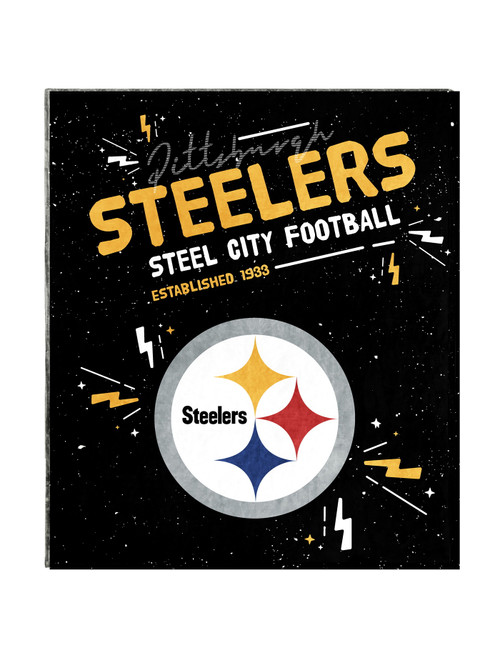 Pittsburgh Steelers 60" x 70" Two Sided Plush Throw