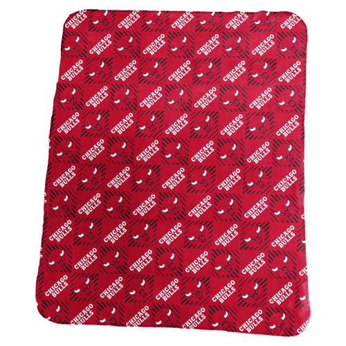 Chicago Bulls 50" x 60" Repeating Pattern Fleece Throw