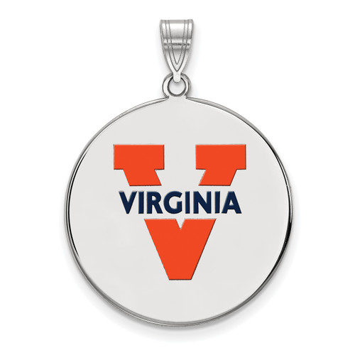 Virginia Cavaliers Ss Extra Large Enameled Disc Pendant