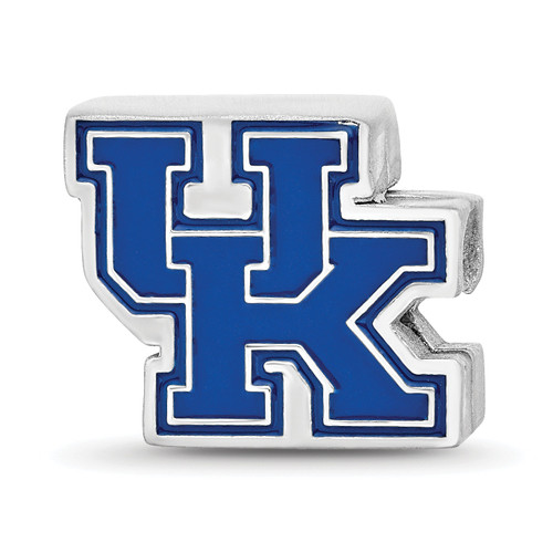 Kentucky Wildcats Sterling Silver Enameled Bead