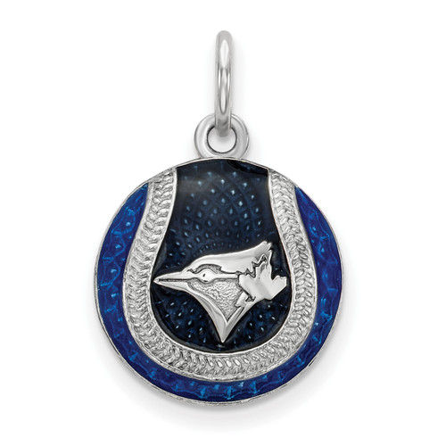 Toronto Blue Jays Sterling Silver Baseball Charm