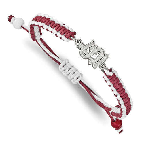 St. Louis Cardinals Stainless Steel Adjustable Cord Bracelet