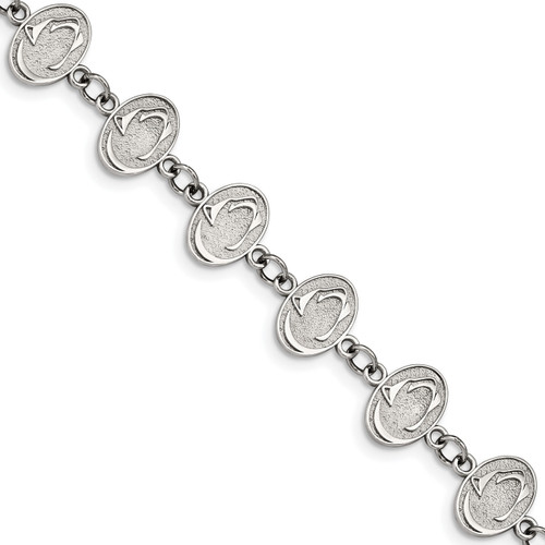 Penn State Nittany Lions Stainless Steel Logo Bracelet