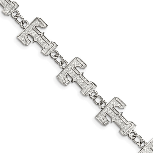 Texas Rangers Stainless Steel Logo Bracelet