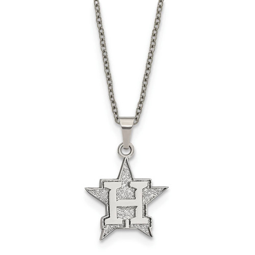 Houston Astros Stainless Steel Pendant Necklace