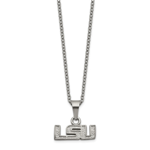 LSU Tigers Stainless Steel Pendant Necklace