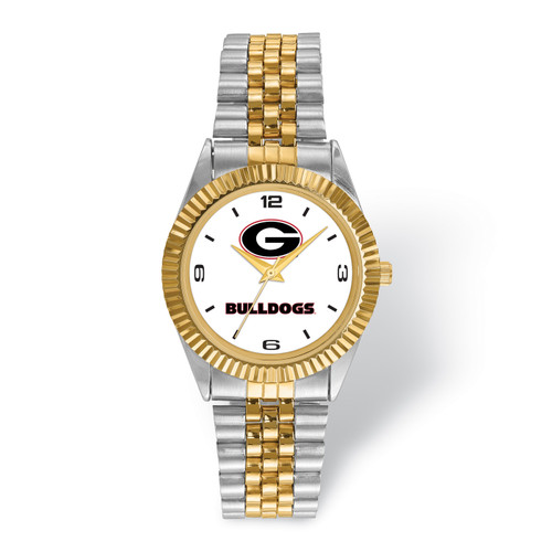 Georgia Bulldogs Pro Two-Tone Gents Watch