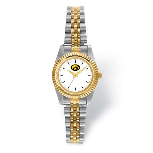 Iowa Hawkeyes Pro Two-Tone Ladies Watch