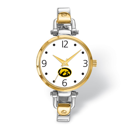 Iowa Hawkeyes Elegant Ladies Two-Tone Watch