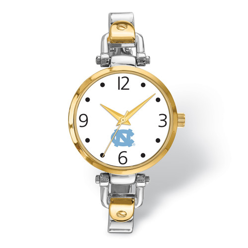 North Carolina Tar Heels Elegant Ladies Two-Tone Watch