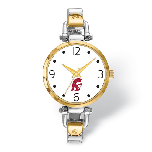 USC Trojans Elegant Ladies Two-Tone Watch