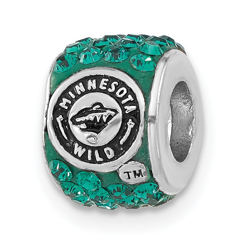 Minnesota Wild Sterling Silver Charm Bead