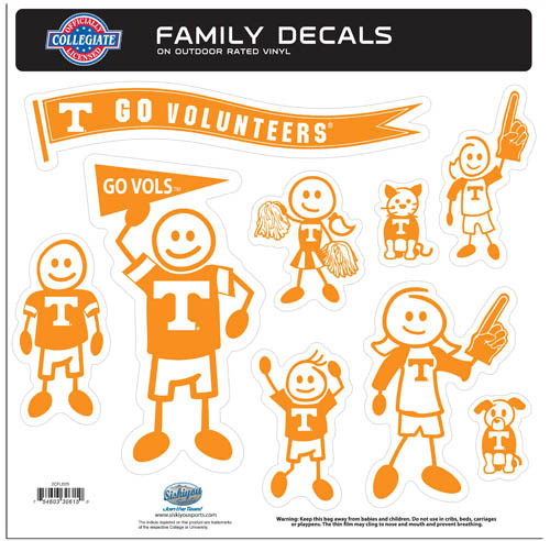 Tennessee Volunteers Large Family Decal Set