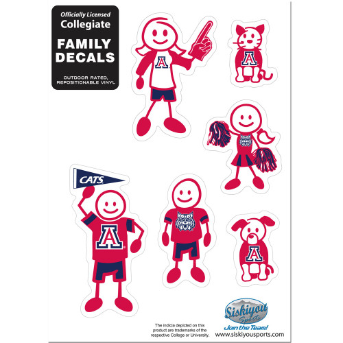 Arizona Wildcats Small Family Decal Set