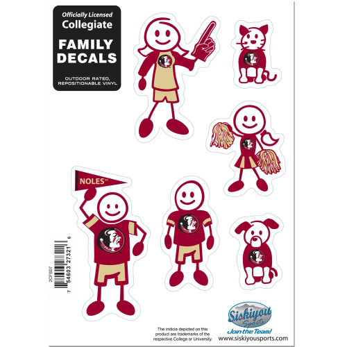 Florida State Seminoles Small Family Decal Set