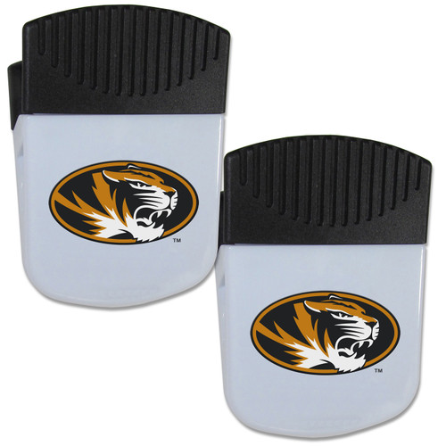 Missouri Tigers Chip Clip Magnet with Bottle Opener - 2 Pack