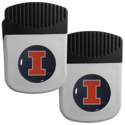 Illinois Fighting Illini Clip Magnet with Bottle Opener - 2 Pack
